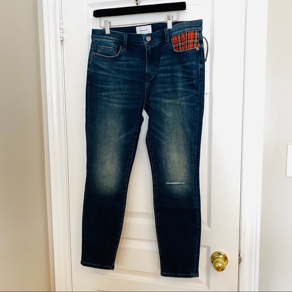 >SOLD<💂‍♀️BNWT- Current/Elliot Plaid-Pocket Jeans - Picture 5 of 11